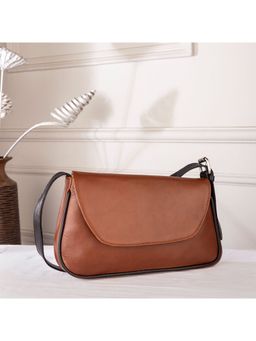 ABELARDO DE MODA - Arizona Brown Leather Sling Bag (L)