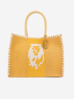 ABELARDO DE MODA - Edrina Yellow Hand Woven Hand Bag (M)