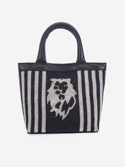 ABELARDO DE MODA - Martina Black Handwoven Hand Bag (M)