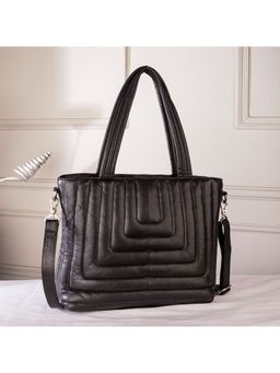 ABELARDO DE MODA - Dreamer Black Leather Hand Bag (M)