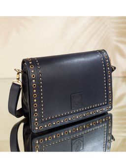 ABELARDO DE MODA - Urban Blue Leather Sling Bag (M)