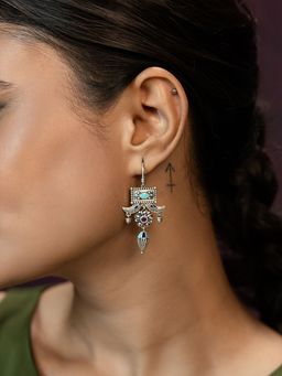 Shaya by CaratLane - 925 Silver Shaya by CaratLane Navras Earrings in