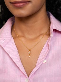 Shaya by CaratLane - Always by your Side Necklace in Gold Plated 925 Silver