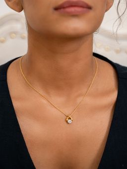 Shaya by CaratLane - Be with me Necklace in Gold Plated 925 Silver