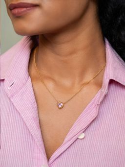 Shaya by CaratLane - Heart is Yours Necklace in Gold Plated 925 Silver