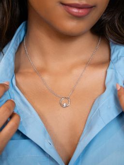 Shaya by CaratLane - Circle of devotion Necklace in 925 Silver