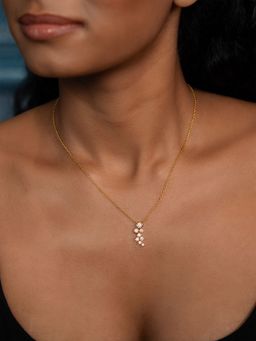 Shaya by CaratLane - Love to see it Necklace in Gold Plated 925 Silver