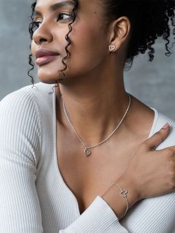 Shaya by CaratLane - You & Your Loud Thoughts Earrings & Necklace Matching crafted in
