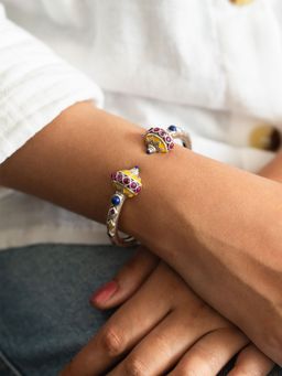 Shaya by CaratLane - Moti Tanko Inspired Kada in Oxidised 925 Silver