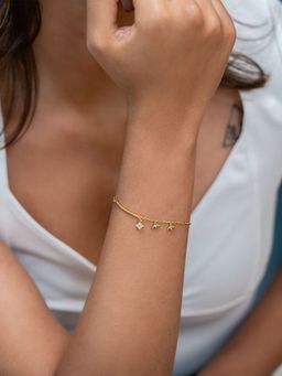 Shaya by CaratLane - Touch Of Magic Bracelet In Gold Plated 925 Silver