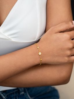 Shaya by CaratLane - Garden of Love Bracelet in Gold Plated 925 Silver