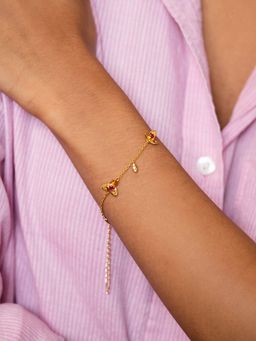 Shaya by CaratLane - Forever United Bracelet in Gold Plated 925 Silver