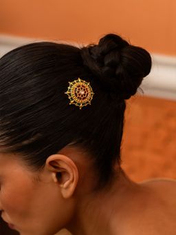 Shaya by CaratLane - Shaadi Shringar Hair Clip in Gold Plated 925 Silver (Pack of 2)