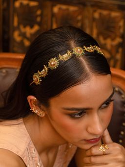 Shaya by CaratLane - 925 Silver Shaya by CaratLane Shaadi Shringar Matha Patti in Gold Plated