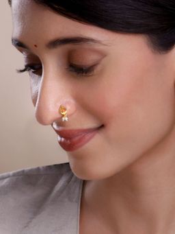 GIVA - 925 Silver Golden Iris Clip On Nosepin