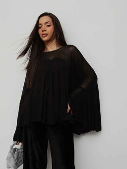 HOUSE OF S - Eclipse Noir Black Co-Ord (Set of 2)