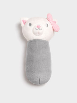 Mi Arcus - Cat Theme Rattle Toy- Grey