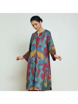 Rustorange - Moonara Multi-Color Abstract Printed Kurta