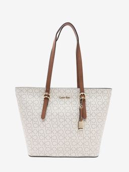 Calvin Klein - Logo White Pvc Tote Bag