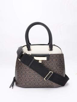 Calvin Klein - Logo Brown Pu Crossbody Bag