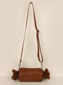 The House Of Ganges - Candy Vegan Leather Sling Bag - Tan (M)
