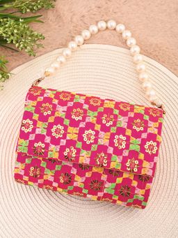 DRASTR - Embroidered Fold over Clutch