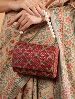 DRASTR - Embroidered Fold over Clutch