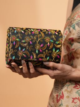 DRASTR - Embroidered Fold over Clutch