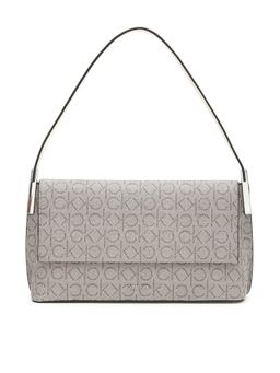 Calvin Klein - Logo Grey Pvc Shoulder Bag