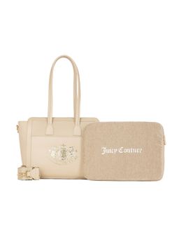 Juicy Couture - Women's Heritage Tote Bag with Detachable Strap - Beige