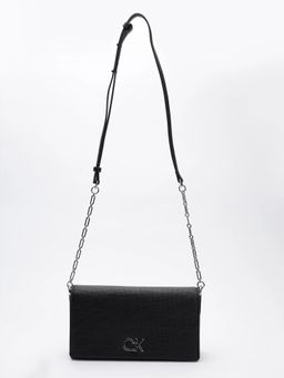 Calvin Klein - Logo Black Pu Sling Bag