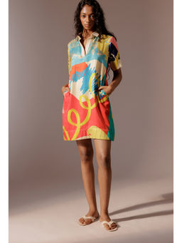 Advait - Juno Shift Multicolor Mini Dress