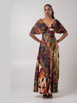 Advait - Dawn Pleated Multicolor Maxi Dress