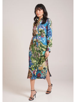 Advait - Gaia Shirt Multicolor Midi Dress