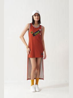Muvazo - Slam Duck Shift Maroon Dress
