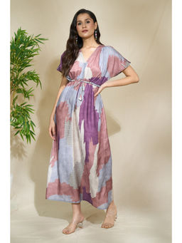 The Home Affair - Geometric Multi Colored Maxi Kaftan Dress