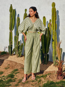 House of Fett - Green Cotton Top with Pant