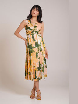 Advait - Ceri Pleated Multicolor Midi Dress