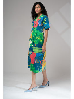 Advait - Ciel Day Multicolor Midi Dress