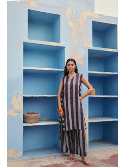 Zip by Payal & Zinal - Women Cotton Multi-Color Sleeveless Top With pant