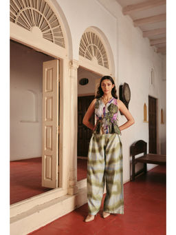 Zip by Payal & Zinal - Women Cotton Multi-Color Sleeveless Top With pant