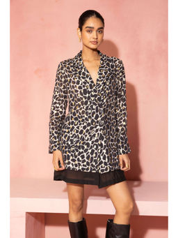 Pallavi Agarwal - Black Maison Wild Dress with Shorts Set