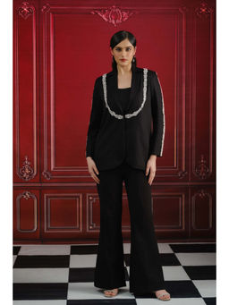 SAKSHI G CHAWLA - Black Nive Embellished Co-ord Set