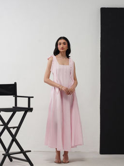 AMOSHI - Audrey Pink Maxi Dress