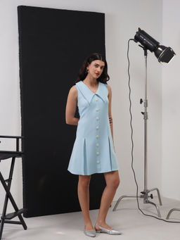 AMOSHI - Eva Blue Mini Dress