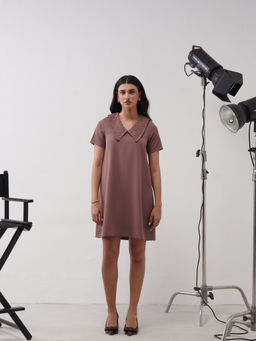 AMOSHI - Flap Brown Mini Dress