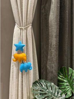 Waddle & Roo - Multi-Color Starry Safari Curtain Ties (Pack of 2)