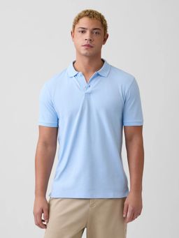 GAP - Blue Men Collar Neck Half Sleeves T-Shirt
