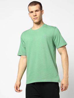 GAP - Green Men Embroidered Crew Neck Half Sleeves T-Shirt