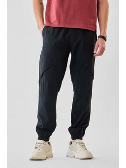 Snitch - Men Black Solid Regular Joggers